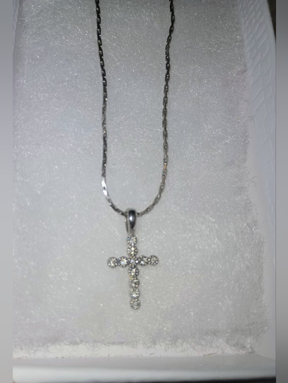 Masonite Cross Pendant Necklace